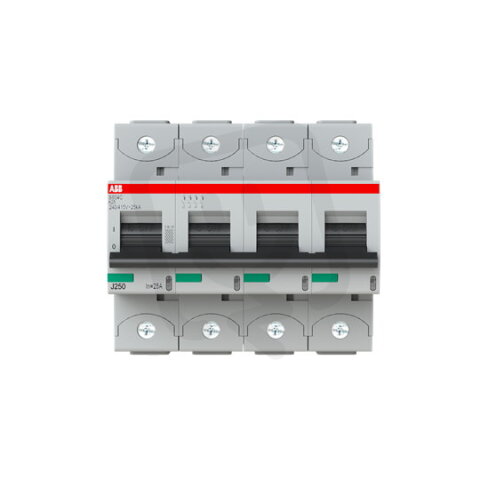 S804S-K25 jistič 4P char. K 25A s klecovou svorkou 50kA ABB 2CCS864001R0517