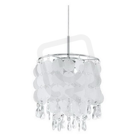 Závěsné svítidlo FEDRA 2 chrom/PERLMUTT/křišťál 60W IP20 EGLO 93092