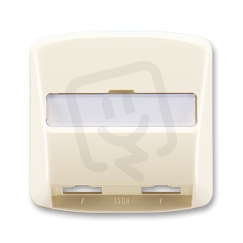 Kryt zásuvky ISDN průchozí, dvojnásobné 5013A-A00252 C slonová kost Tango ABB