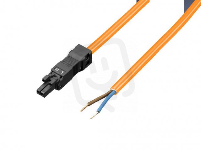 Rittal 2500520 Napájecí kabel,2-žilový(se zdířkou, bez konektoru), 3000mm,UL