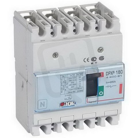 DPX3 160 TM 4P 25A 36KA LEGRAND 420091