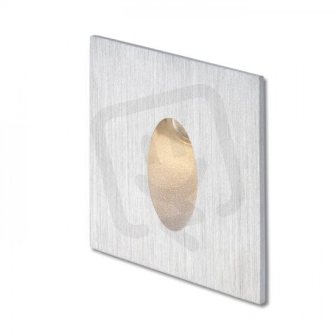 ELICA SQ zápustná česaný hliník 230V LED 3W IP54 3000K RENDL R12529
