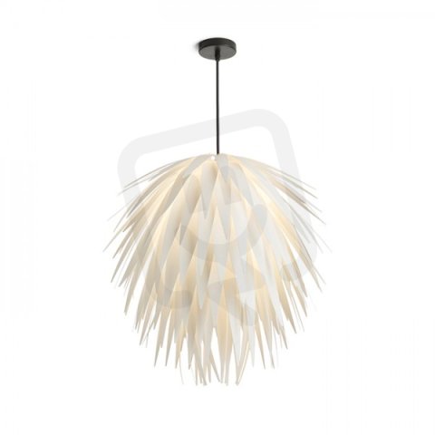 CLANK závěsná bílé PVC/černá 230V E27 15W RENDL R13321