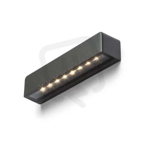 SAMPO nástěnná antracitová 230V LED 9W IP65 3000K RENDL R13619