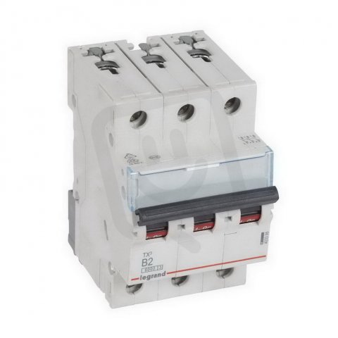 TX3 JISTIČ, 3 PÓLOVÝ, CHAR. B, 2A 6000A LEGRAND 403395