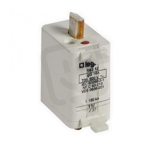 POJISTKA NOŽOVÁ GG/GL VELIKOST 00 16A  LEGRAND 016312
