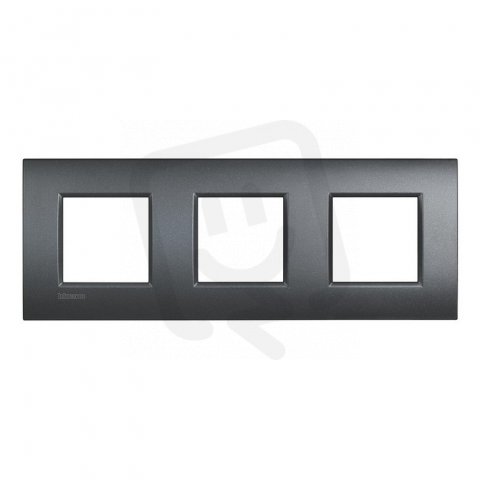 BTICINO LIVINGLIGHT RÁMEČEK AIR 2+2+2MODULOVÝ ANTRACIT LNE4802M3AR