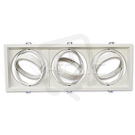 3 x AR111 Housing White,  VT-7223