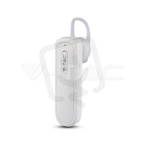 Headset Bluetooth 70mAh White, VT-6700 V-TAC SKU7701