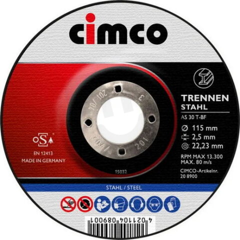 Korundový řezný kotouč na ocel - 230 mm CIMCO 208904