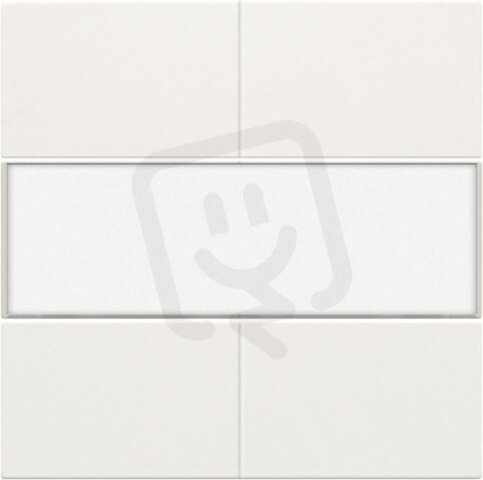 Středový kryt 4xbezpot.tlačítko 24V+LABEL-WHITE COATED NIKO 154-40250