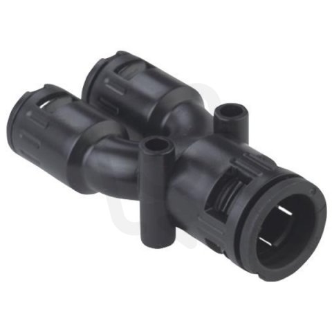 Rozdělovací konektor plastový, černý, pro průměr 21,2mm AGRO 5020.032.206