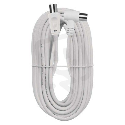 Anténní koaxiální kabel stíněný 15m - úhlová vidlice EMOS S31510