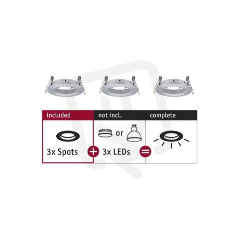 Choose RL 3 spots rigid max 3x10W 230V 5