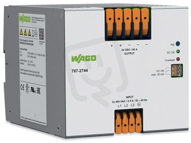 Napájecí zdroj Eco 3fáz. WAGO 787-2744