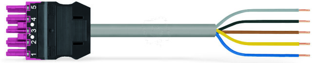 Konektor s připojovacím kabelem Cca 5pól. WAGO 771-9395/166-107