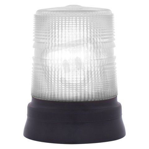 Maják LED STR 72 LED 24 V, ACDC, IP65, čirá, černá, základna plochá SIRENA 65796
