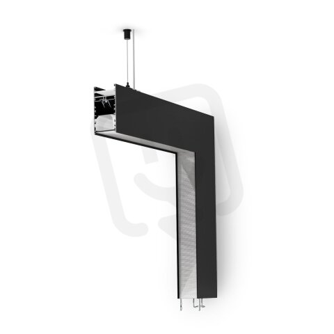 LED Svítidlo Serpent LPW, dolů, prizma, 4000K, 14W, černá  ALUMIA FPSE264-0740EB