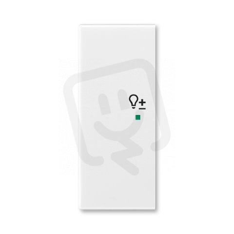 ABB Element Kryt 2násobný levý symbol stmívání bílá/ledová šedá 6220E-A02104 04
