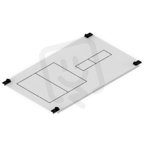 Ochranný kryt CP 2.2-2 K00 M, pro 2x KVL00 + 10 modulů, 550x300mm ETI 001339453