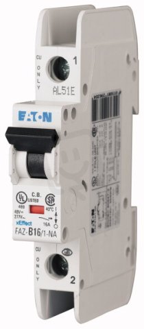FAZ-B1/1-NA Jistič FAZ (norma UL) char B 1-pólový 1A 15kA (IEC 60947-2) 132414