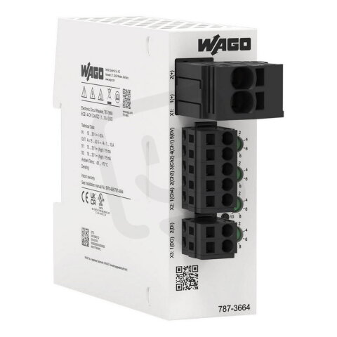 Elektronický jistič, 4kanál., Vstupní napětí 24 V DC WAGO 787-3664