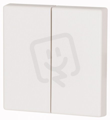 CWIZ-02/01 Kryt RF tlačítka 2x1/2 55x55mm Bílá matná Eaton 126046