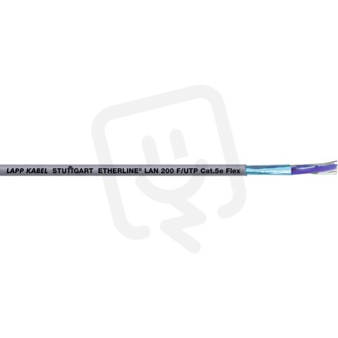Ethernetový kabel UNITRONIC LAN 200 F/UTP Cat.5eLSZH FLEX LAPP 2170172