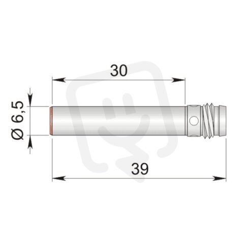 Válcový indukční senzor Atex plyn/prach AECO SI6.5-N1 H1 AGD1