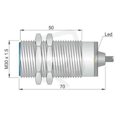 Indukční senzor d30 mm - Atex prach AECO SI30-A10 NO AD3