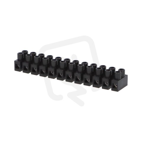 Přístrojová svorkovnice PA8PS, 12x0,75-4mm2, T85, PP, černá ELEMAN 1101032