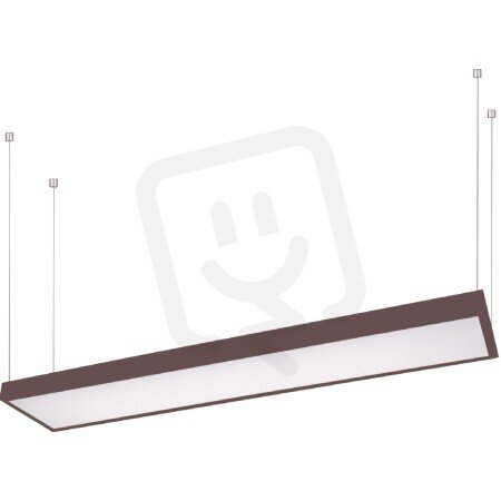 Závěsné svítidlo Quatro panel S 1200x200 závěs hnědá 41W IP20 LED 4000K