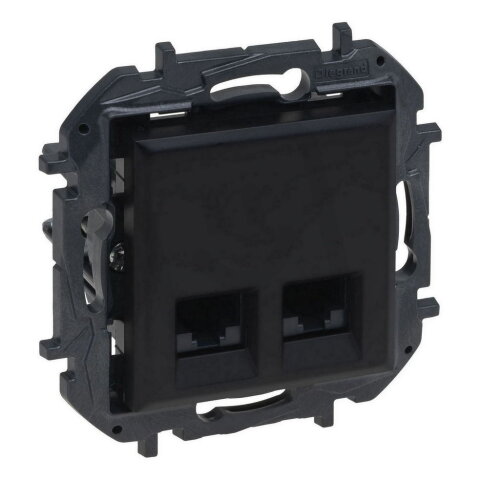 NILS-2XRJ45 C6 UTP ČERNÁ LEGRAND 863564B