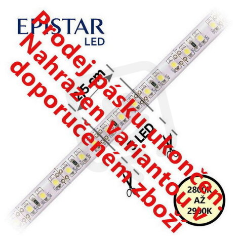LED pásek 120LED/m 3528 IP20 2800-2900 K bílá 12V 8mm 30m FK TECHNICS 4739821-63