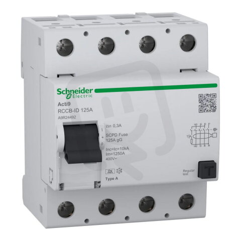 Acti9 RCCB-ID 4P 125A 300mA A SCHNEIDER A9R24492
