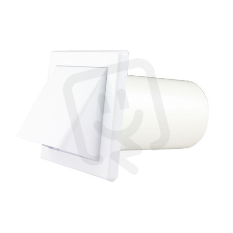 Mřížka větrací gravitační bílá - klapka 150x150 mm, GK/100 HACO HC0239