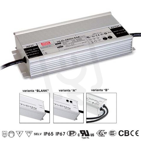 MEAN WELL HLG-480H-30A Napěťový zdroj pro LED 480W MEAN WELL HLG-480H-30A