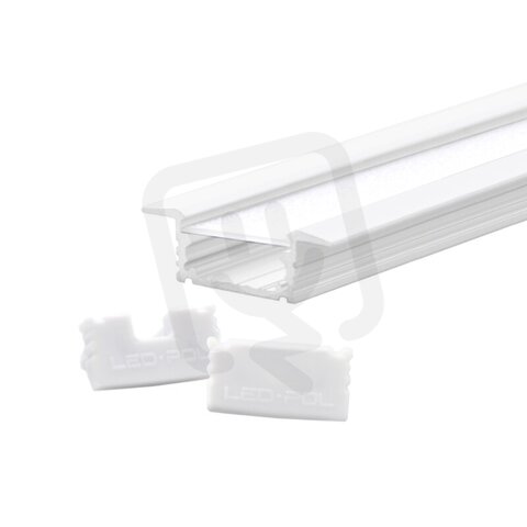 Zapuštěný profil pro LED pásky ORO PROFIL UNI IN WHITE 2M C SET LED-POL ORO32041