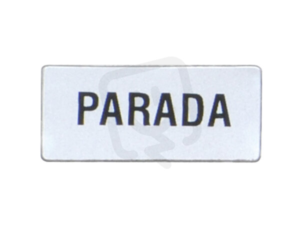 Lovato LPXAE221 Štítek ''PARADA''