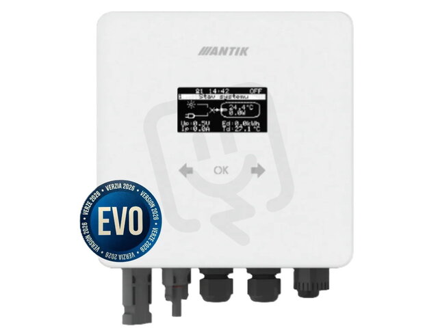 Fotovoltaický ohřívač vody ANTIK PWH 01 V3.0 EVO