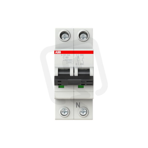 S201-C80NA počet fází: 1+N In: 80A char.C 6kA ABB 2CDS251103R0804
