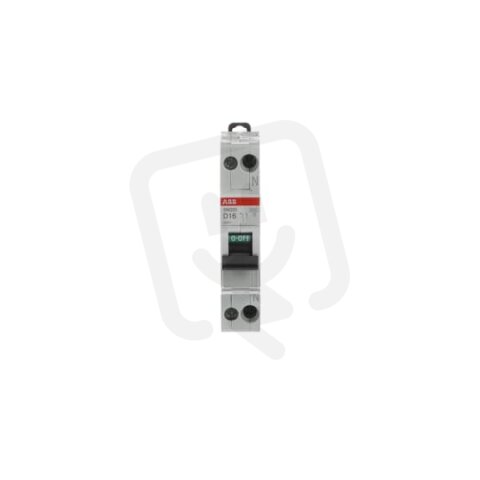 Jednofázový jistič s nulov. pólem SN201-D16 16 A char. D 6kA ABB 2CSS255101R0161
