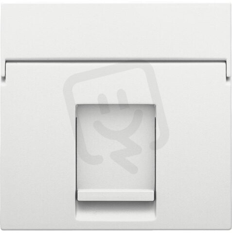 Středový kryt datazásuvky 1xRJ-WHITE COATED NIKO 154-65100