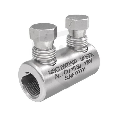 Kabelová spojka MSCL50 Al/Cu 10-50mm2, 2x Al šroub, 12 kV MOREK MSCL0502A00