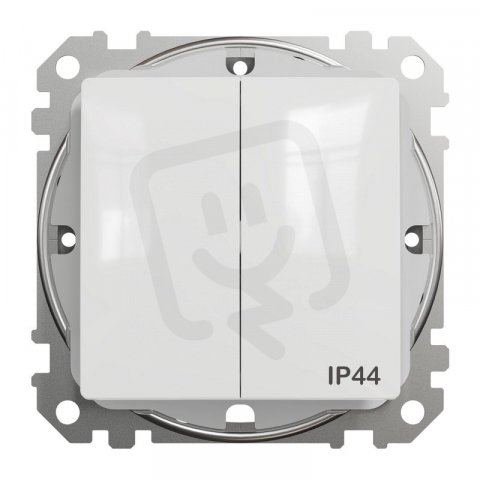 Sedna D/E Přepínač sériový řazení 5 IP44, Bílá SCHNEIDER SDD211105