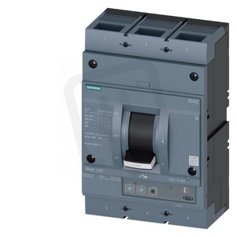Jistič 630A 55kA/415V, Ir250÷630A,Isd (3÷15)x In, Ii 15x In, 3P přední přívod