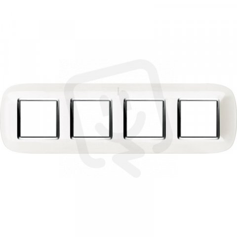 Legrand HB4802M4HD BTAX Rámeček2+2+2+2 AXOLUTE BÍLÝ