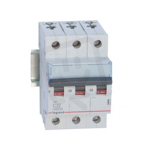 TX3 JISTIČ, 3 PÓLOVÝ, CHAR. C, 32A 6000A LEGRAND 403548