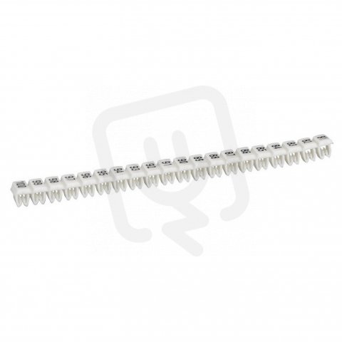 CAB3 PÁS ZNAČEK 01-20 ČERNÁ NA BÍLÉM POZADÍ PRO KABELÁŽ DO 2,5MM2 LEGRAND