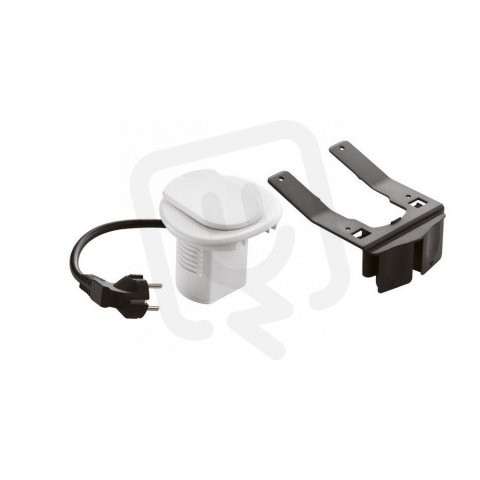 GROMMET 2P+T+KABEL 2MODULOVÝ BÍLÁ LEGRAND 054050